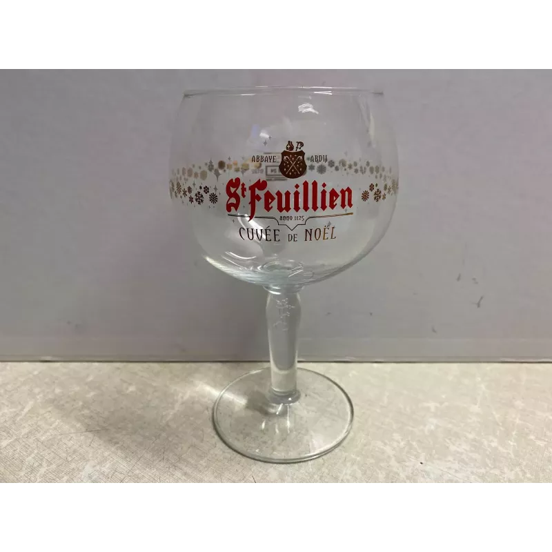 1 VERRE ST FEUILLIEN 25CL HT 16CM   CUVEE DE NOEL