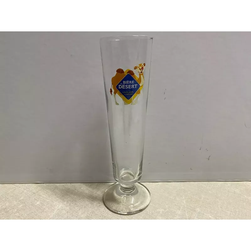 1 VERRE LA BIERE DU DESERT 20CL  HT  21CM