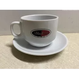 6 TASSES + 6 SOUS TASSES  BLACK LABEL  CHOKY 16/18CL