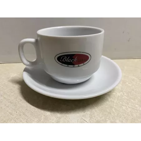 6 TASSES + 6 SOUS TASSES  BLACK LABEL  CHOKY 16/18CL