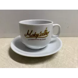 6 TASSES + 6 SOUS TASSES  BLACK LABEL  CHOKY 16/18CL