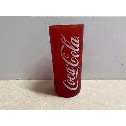 1 VERRE COCA-COLA HT 13.50CM ROUGE GIVRE