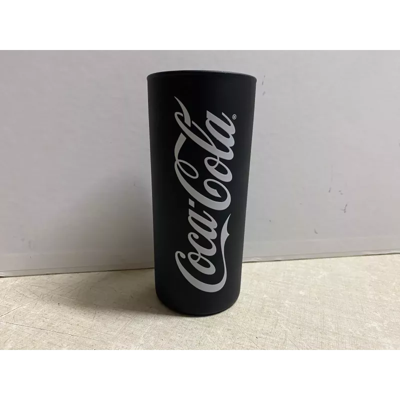 1 VERRE COCA-COLA HT 13.50CM  NOIR GIVRE