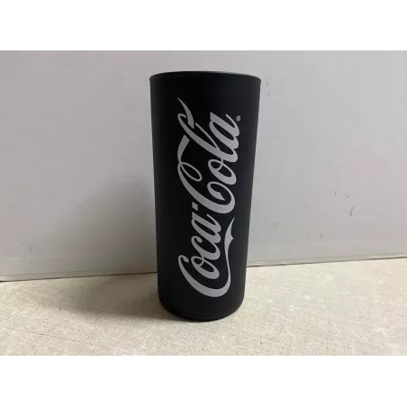 1 VERRE COCA-COLA HT 13.50CM  NOIR GIVRE