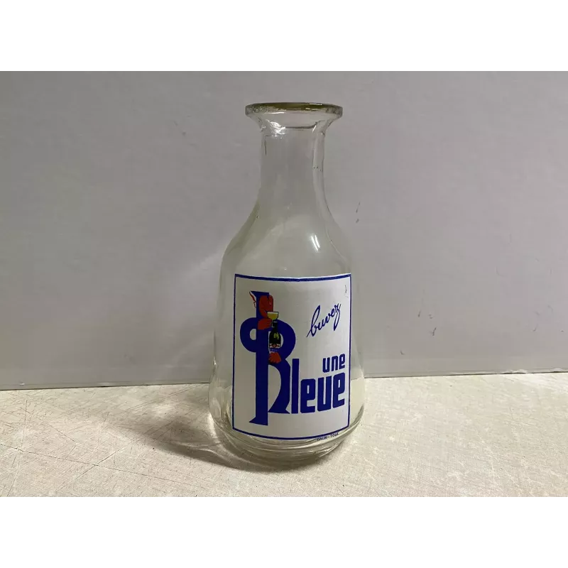 CARAFE  BUVEZ UNE BLEUE  HT 21CM