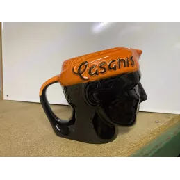 PICHET CASANIS NOIR BANDEAU  ORANGE