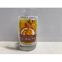 1VERRE  RHUM  LA MAUNY  HT 10CM  VERRE DROIT