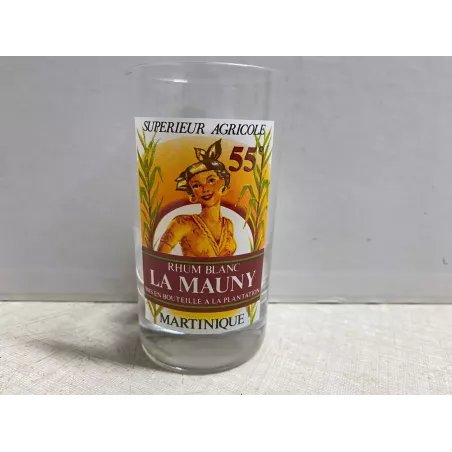 1VERRE  RHUM  LA MAUNY  HT 10CM  VERRE DROIT