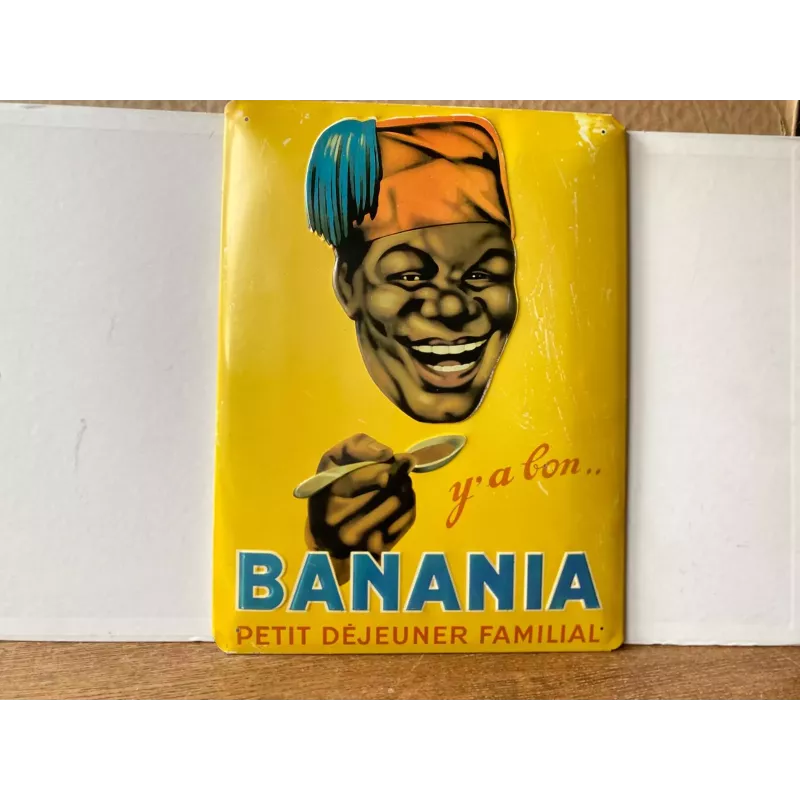 TOLE BANANIA LEGEREMENT BOMBEE  40CM X30CM