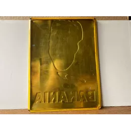 TOLE BANANIA LEGEREMENT BOMBEE  40CM X30CM
