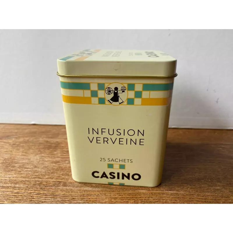 BOITE CASINO  INFUSION VERVAINE  8.50CM X8.50CM X11CM