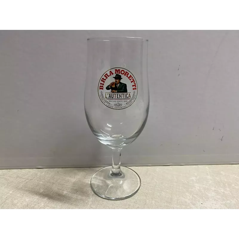 1 VERRE  BIRRA MORETTI  325CL  HT 17.40CM