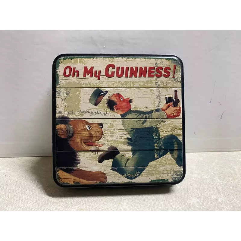 BOITE BONBONS GUINNESS  10CM X10CM X2.50CM