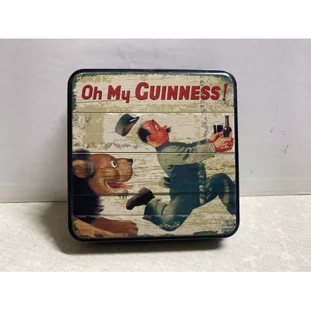 BOITE BONBONS GUINNESS  10CM X10CM X2.50CM