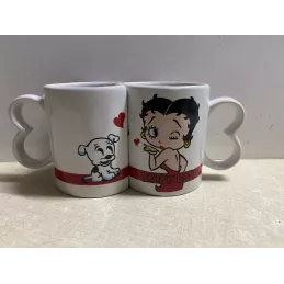 2 MUGS BETTY BOOP  HT 9.40CM  ANNEE 2009