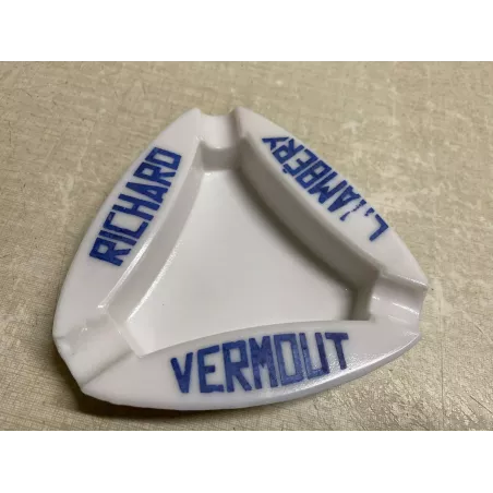 CENDRIER  VERMOUT RICHARD CHAMBERY  11.50CM X11.50CM