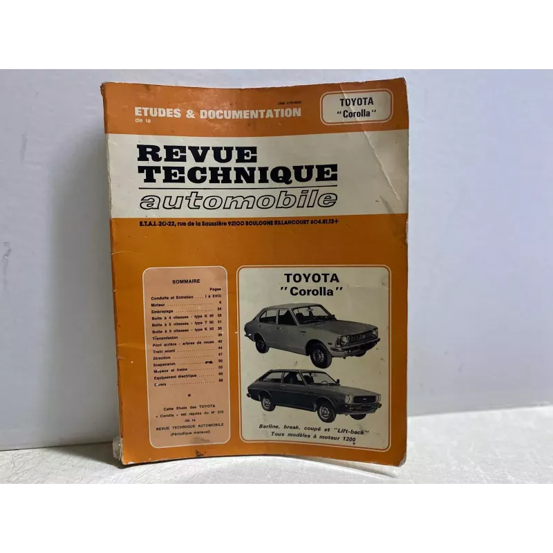 REVUE TECHNIQUE  AUTOMOBILE TOYOTA COROLLA