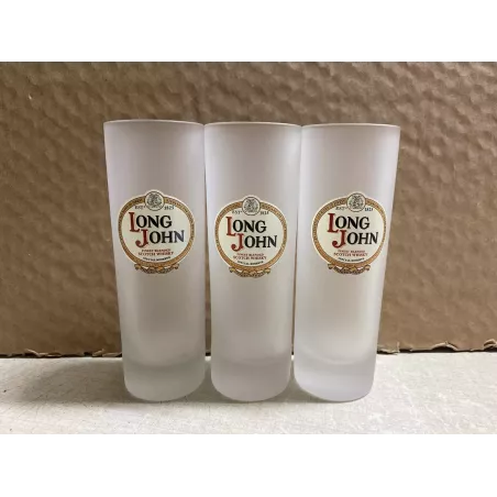3 VERRES  LONG JOHN  GIVRES  22CL HT 15CM
