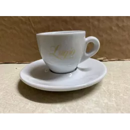 6 TASSES + 6 SOUS TASSES  LUGIO  CAFE