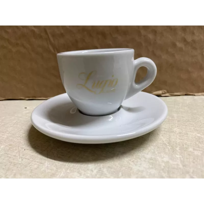 6 TASSES + 6 SOUS TASSES  LUGIO  CAFE