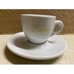 6 TASSES + 6 SOUS TASSES  LUGIO  CAFE