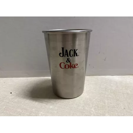 GOBELET JACK &COKE   EN ALU  25CL HT 11CM