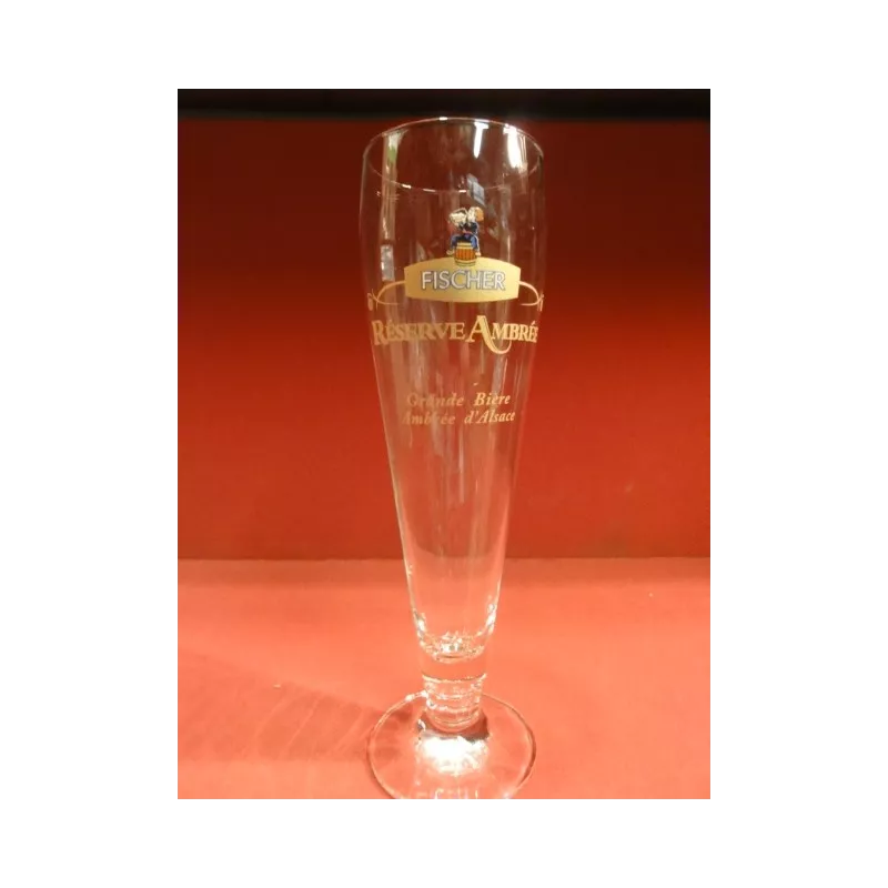 6 VERRES  FISCHER  RESERVE AMBREE  25CL