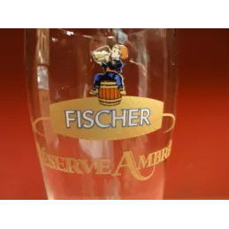 6 VERRES  FISCHER  RESERVE AMBREE  25CL