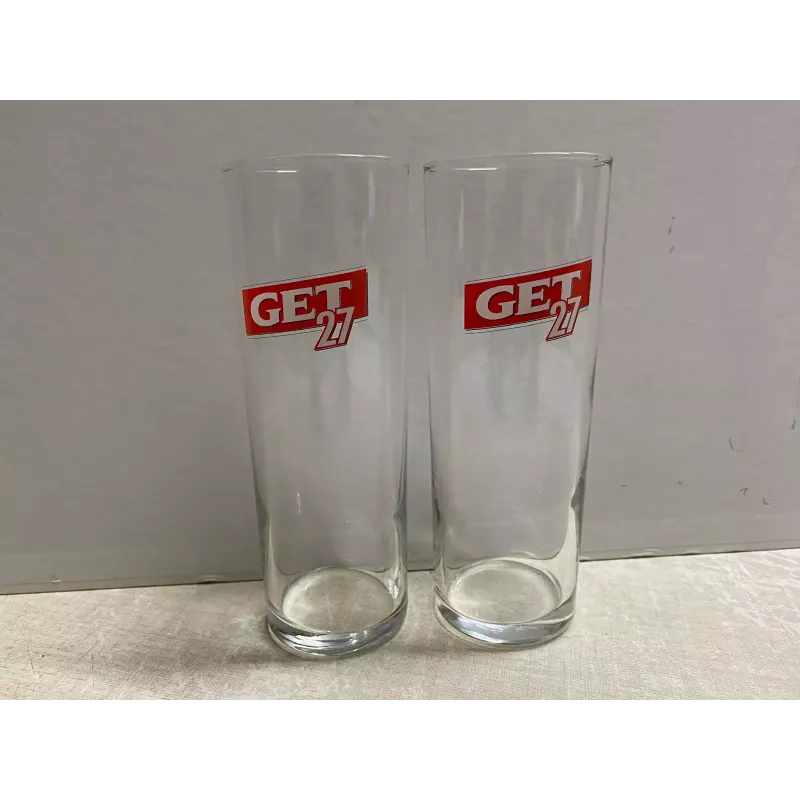 2 VERRES GET/27 25CL HT 16.30CM