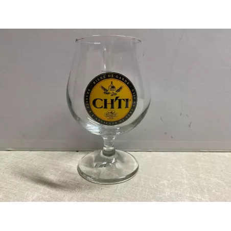 1 VERRE CH'TI  25/33CL  HT 15CM  BRASSERIE CASTELAIN