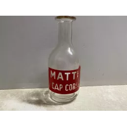 CARAFE MATTEI  HT 21CM  LETTRES TRANSPARENTES