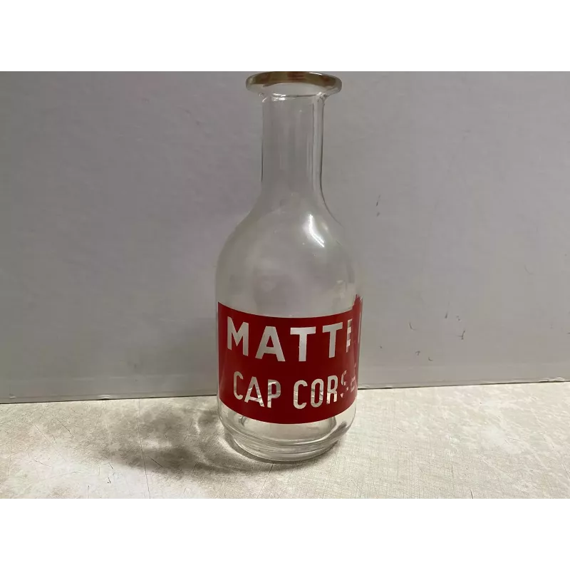 CARAFE MATTEI  HT 21CM  LETTRES TRANSPARENTES