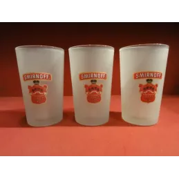 3 VERRES  SMIRNOFF  GIVRES 