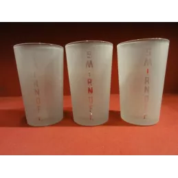 3 VERRES  SMIRNOFF  GIVRES 