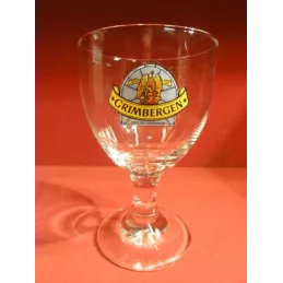 6 VERRES GRIMBERGEN 25 CL LOGO BLEU