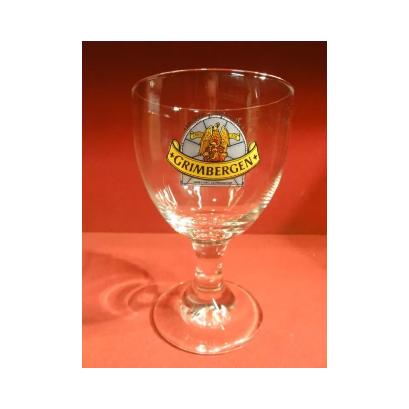 6 VERRES GRIMBERGEN 25 CL LOGO BLEU