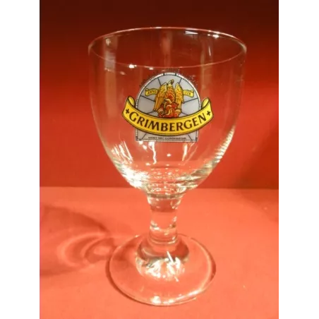 6 VERRES GRIMBERGEN 25 CL LOGO BLEU