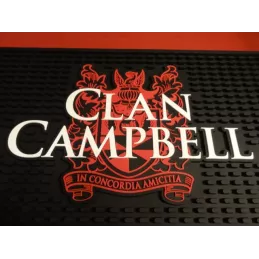 1 TAPIS DE BAR EGOUTTOIR CLAN CAMPBELL