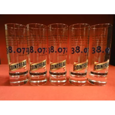 5 VERRES  COINTREAU   TUBO