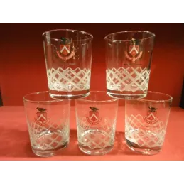 5 VERRES  WHISKY  WILLIAM  LAWSON'S 