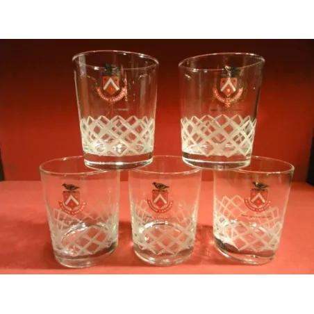 5 VERRES  WHISKY  WILLIAM  LAWSON'S 