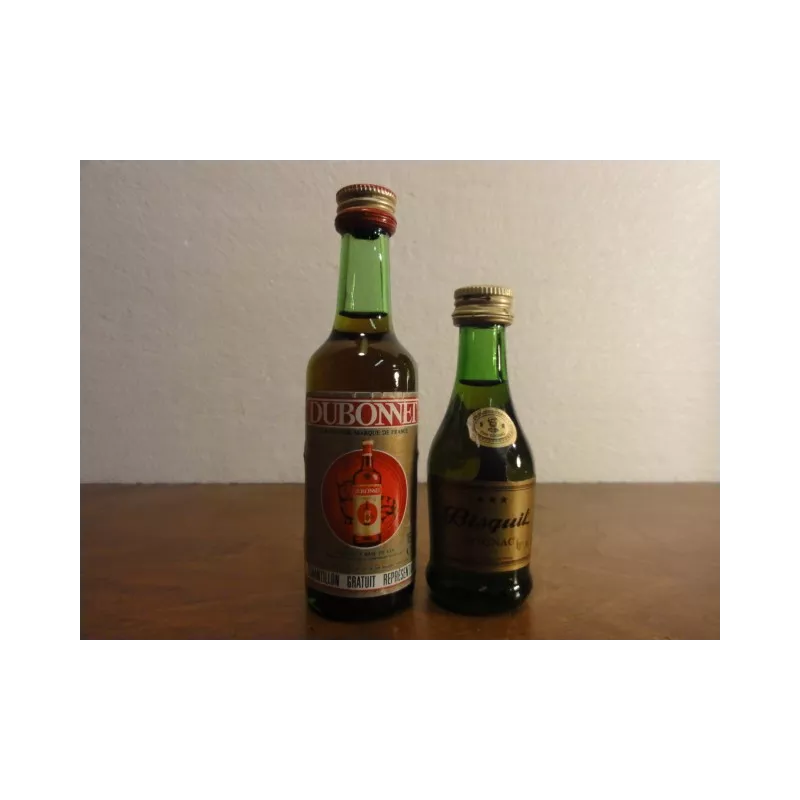 DEUX MIGNONNETTES DUBONNET + COGNAC