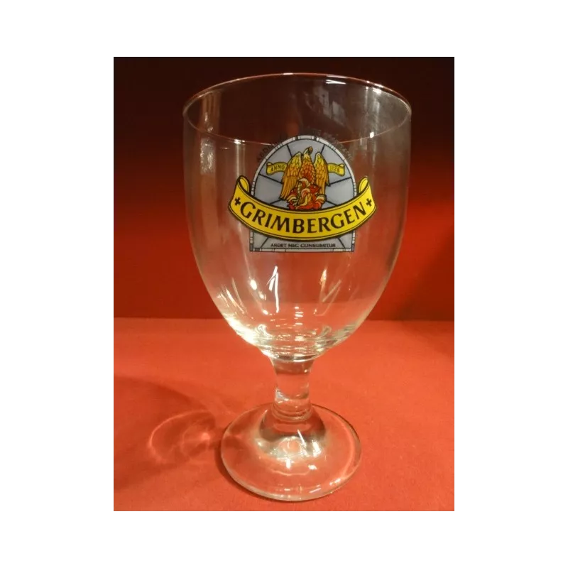 6 VERRES GRIMBERGEN 50CL LOGO BLEU 