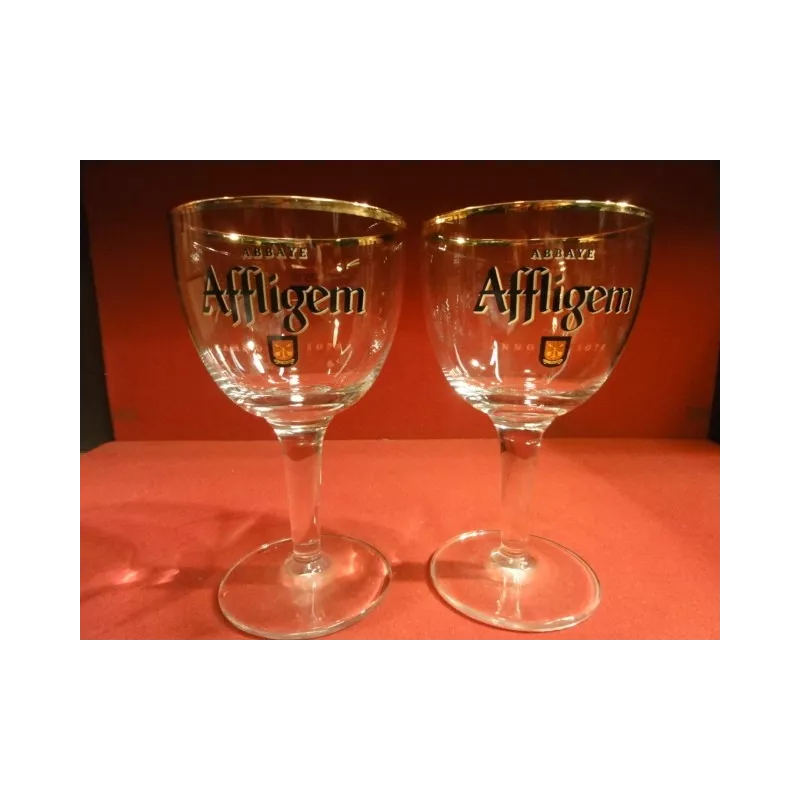 DEUX VERRES AFFLIGEM 25CL