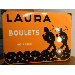 1 PLAQUE EMAILLEE  BOULETS  LAURA 