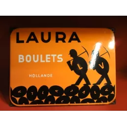 1 PLAQUE EMAILLEE  BOULETS  LAURA 