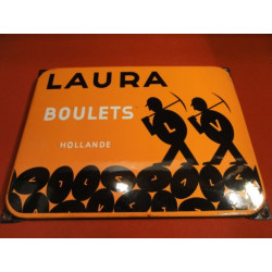 1 PLAQUE EMAILLEE  BOULETS  LAURA 