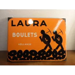 1 PLAQUE EMAILLEE  BOULETS  LAURA 