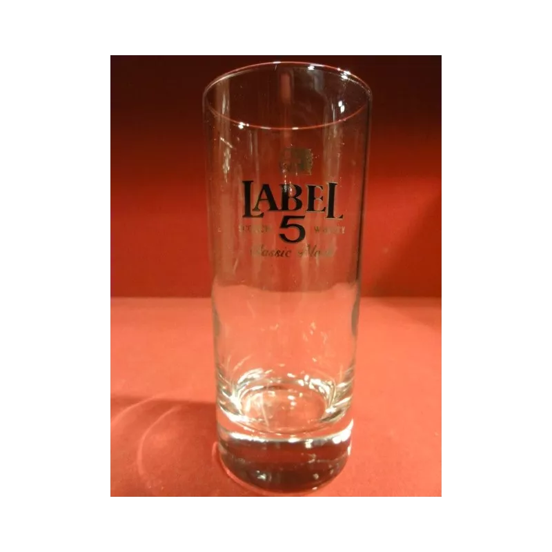 6 VERRES WHISKY  LABEL 5 HT 13 CM