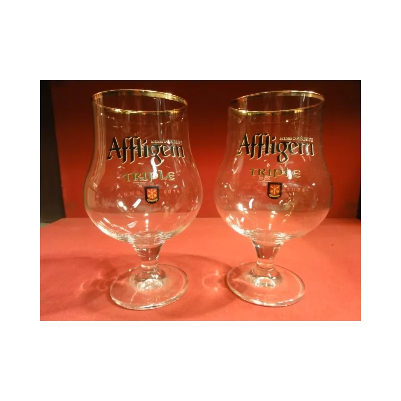 DEUX VERRES AFFLIGEM TRIPLE  50CL